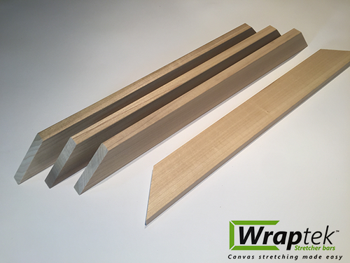 Set of 4 diagonal 45 degree back braces for supporting large stretcher bar kits over 30 inches
