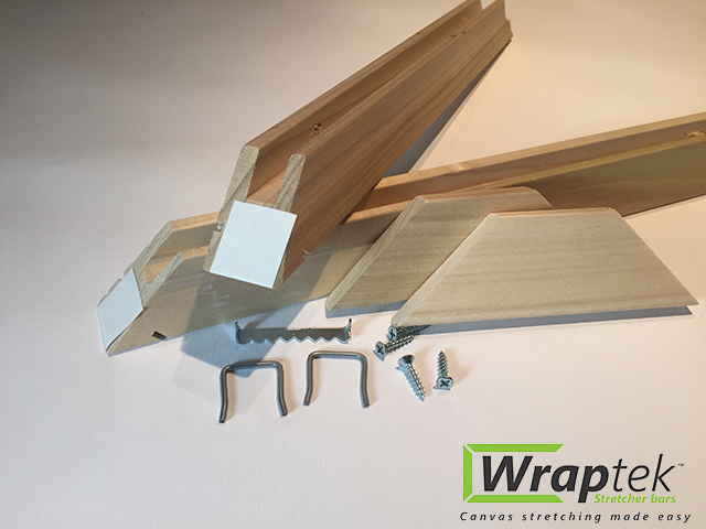 WrapTek 1-¼" Deep Stretcher Bars – 2 Pak (Museum Depth) | Made in USA