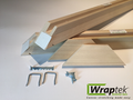 8" WrapTek standard duty 1-½ inch deep stretcher bars 2 pak with double-sided tape
