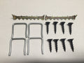 WrapTek Stretcher Bar Hardware Kit with screws, corner clips and braces – Made in USA